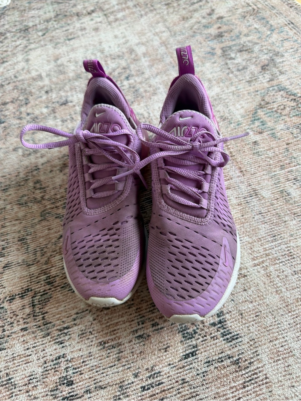 Nike Kids air max 270 Purple Lace-Up Sneakers